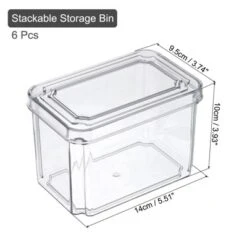Unique Bargains Stackable Refrigerator Food Storage Containers 6 Pcs 9 Unique Bargains Stackable Refrigerator Food Storage Containers 6 Pcs -Kitchen Tools Shop GUEST 7ff5c2a3 0f76 452e b1fa 23d73f117165