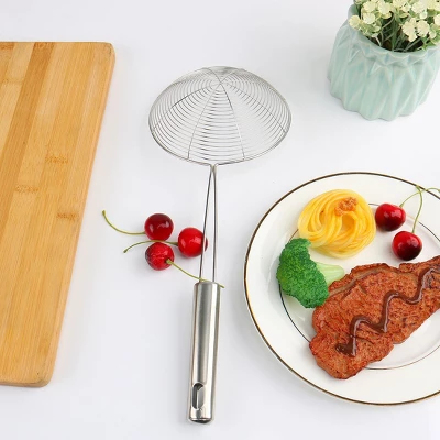 Unique Bargains Kitchen Cookware Net Mesh Long-Ladle Perforated Strainer 5'' Diameter 8 Unique Bargains Kitchen Cookware Net Mesh Long-Ladle Perforated Strainer 5'' Diameter - Image 6