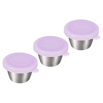 Unique Bargains Stainless Steel Picnic Travel Salad Dressing Condiment Container Cups With Lids 3 Pcs 7 Unique Bargains Stainless Steel Picnic Travel Salad Dressing Condiment Container Cups With Lids 3 Pcs - Image 5