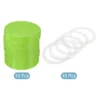 Unique Bargains Wide Mouth Plastic Mason Jar Lids With Silicone Sealing Ring 10 Pcs