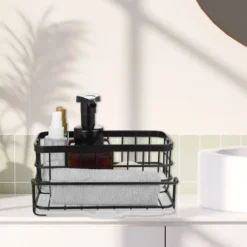 Unique Bargains Kitchen Storage Stainless Steel Sink Caddy 8.07"x5.9"x3.98" -Kitchen Tools Shop GUEST 84fe1004 3e11 4772 b0fd 388433a6c59f