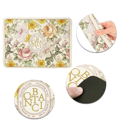 Unique Bargains Garden Of Eden Dish Drying Mat Green Yellow 15.75"x11.81" 4 Unique Bargains Garden Of Eden Dish Drying Mat Green Yellow 15.75"x11.81" - Image 2