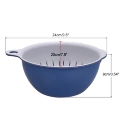 Unique Bargains Kitchen Strainer Colander Bowl Set Small Drain Basket Suitable For Fruits Vegetables
