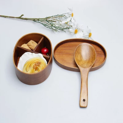 Unique Bargains Wooden Kitchen Non-stick Heat-resistant Tableware Rice Spoon 4 Unique Bargains Wooden Kitchen Non-stick Heat-resistant Tableware Rice Spoon - Image 2