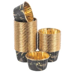 Unique Bargains Round-Pattern Greaseproof Single-sided Aluminum Foil Cupcake Liners 50 Pcs -Kitchen Tools Shop GUEST 86292cb7 49ab 454a aaea 93076428b72d