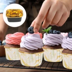 Unique Bargains Greaseproof Party Single-sided Aluminum Foil Cupcake Liners 50 Pcs -Kitchen Tools Shop GUEST 8657c9bd 8393 464d 8d7a 423d19f3bd1b