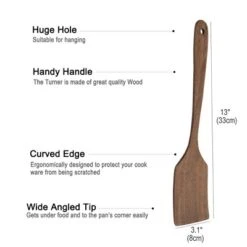 Unique Bargains Kitchen Heat Resistant Non-Stick Wood Spatula 13" X 3.1" 1 Pc Brown 10 Unique Bargains Kitchen Heat Resistant Non-Stick Wood Spatula 13" X 3.1" 1 Pc Brown -Kitchen Tools Shop GUEST 8668da74 0ff4 4e8b 9157 fde3f82e4f11