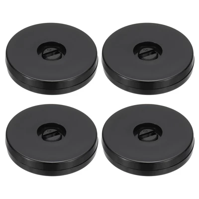 Unique Bargains High-strength Plastic 360-degree Rotating Anti-slip Multi-use Black Swivel Stand 4 Pcs 8 Unique Bargains High-strength Plastic 360-degree Rotating Anti-slip Multi-use Black Swivel Stand 4 Pcs - Image 6