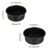 Unique Bargains Aluminum Alloy Nonstick Removable Bottom High Temperature Resistant Round Cake Pan 1 Set