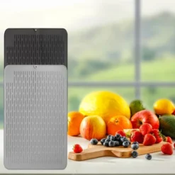 Unique Bargains Kitchen Counter Durable Silicone Dish Drying Mat Dish Drainer Mats 1 Pc