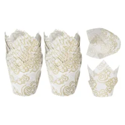 Unique Bargains Greaseproof Paper Cupcake Muffins Liners Tulip Baking Cups 200 Pcs -Kitchen Tools Shop GUEST 872a391b eb92 4bbf a4bb b6698e305e2f
