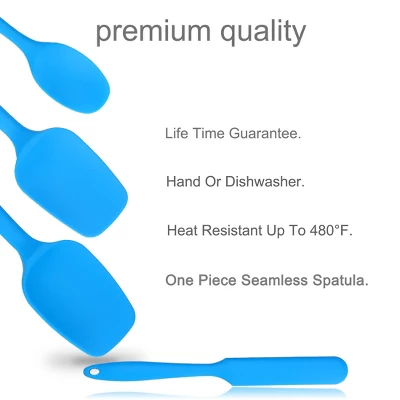 Unique Bargains Heat Resistant Non Stick Dishwasher Safe Seamless Design Spatula Set 4 Pcs 4 Unique Bargains Heat Resistant Non Stick Dishwasher Safe Seamless Design Spatula Set 4 Pcs - Image 2