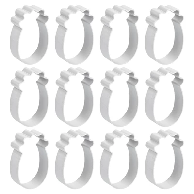 Unique Bargains Metal Aluminum Alloy Durable Non-stick Cookie Cutter 2.4 Inch X 1.5 Inch X 0.67 Inch Silver 12 Pcs 8 Unique Bargains Metal Aluminum Alloy Durable Non-stick Cookie Cutter 2.4 Inch X 1.5 Inch X 0.67 Inch Silver 12 Pcs - Image 6