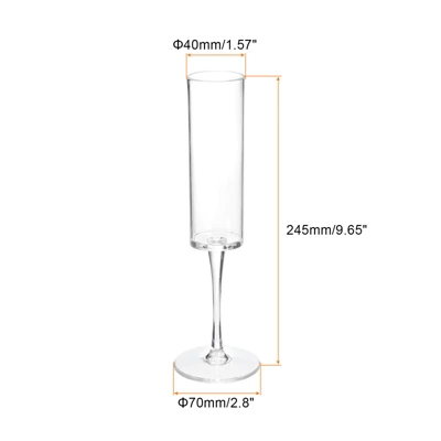Unique Bargains Lightweight Elegant Long Stem Champagne Flutes 1 Pc 3 Unique Bargains Lightweight Elegant Long Stem Champagne Flutes 1 Pc