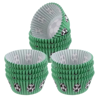 Unique Bargains Greaseproof Cupcake Liners Soccer Pattern Papers Baking Cups 2" X 1.2" 300 Pcs Green 7 Unique Bargains Greaseproof Cupcake Liners Soccer Pattern Papers Baking Cups 2" X 1.2" 300 Pcs Green - Image 5