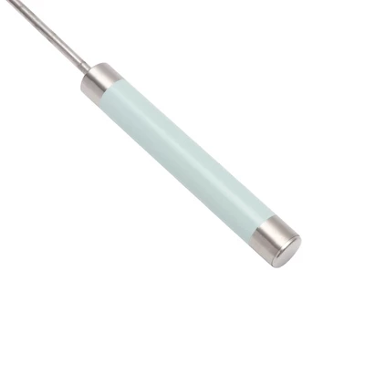 Unique Bargains 12" Semi-Automatic Loop Whisk Dishwasher Safe Stainless Steel Light Blue Silver Tone 3 Unique Bargains 12" Semi-Automatic Loop Whisk Dishwasher Safe Stainless Steel Light Blue Silver Tone