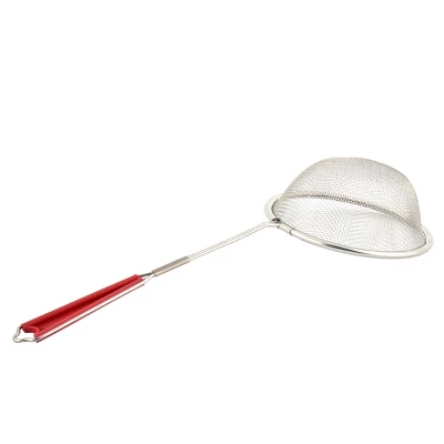 Unique Bargains Home Stainless Steel Tea Oil Spice Flour Mesh Strainer Red 2 Pcs 4 Unique Bargains Home Stainless Steel Tea Oil Spice Flour Mesh Strainer Red 2 Pcs - Image 2