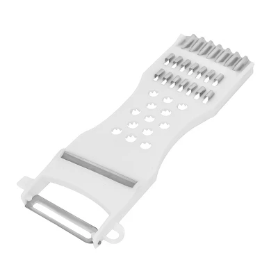 Unique Bargains Plastic Metal Multi-functional Durable Peeler 6.7" X 2.8" X 0.4" White 1 Pc 5 Unique Bargains Plastic Metal Multi-functional Durable Peeler 6.7" X 2.8" X 0.4" White 1 Pc - Image 3