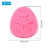 Unique Bargains Silicone Clay Template Fondant Template For Crafts Air Dry DIY Cake 4 Pcs