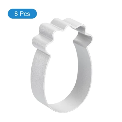 Unique Bargains Metal Safe Durable Heat-resistant Cookie Cutter 2.4 Inch X 1.5 Inch X 0.67 Inch Silver 8 Pcs 4 Unique Bargains Metal Safe Durable Heat-resistant Cookie Cutter 2.4 Inch X 1.5 Inch X 0.67 Inch Silver 8 Pcs - Image 2