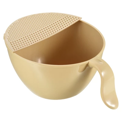 Unique Bargains Kitchen Rice Washing Bowl Strainer Colander Bowl Drain Basket 6 Unique Bargains Kitchen Rice Washing Bowl Strainer Colander Bowl Drain Basket - Image 4