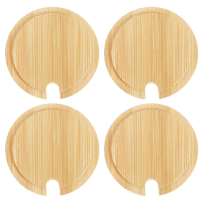 Unique Bargains Smooth Bamboo Coffee Mug Wooden Cup Lid With Spoon Hole 4 Pcs 8 Unique Bargains Smooth Bamboo Coffee Mug Wooden Cup Lid With Spoon Hole 4 Pcs - Image 6