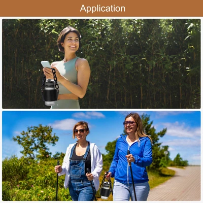 Unique Bargains PU Leather Portable Acrylic Strap Sports Water Bottle Carrier Holder 6.3" X 3" 6 Unique Bargains PU Leather Portable Acrylic Strap Sports Water Bottle Carrier Holder 6.3" X 3" - Image 4