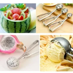 Unique Bargains Household Aluminum Non-Stick Bowl Head Ice Cream Scoop Silver Tone 1 Pc -Kitchen Tools Shop GUEST 8bf424d1 c03d 4a6d b783 5d09c47130fc