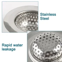 Unique Bargains Stainless Steel Silver Tone Sink Strainer 1.2" Bottom 2 Pcs -Kitchen Tools Shop GUEST 8bf64798 2804 46c8 b309 ef6cd83ce99a
