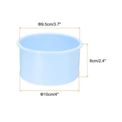 Unique Bargains Round Cake Pans Silicone Cake Mould For Cupcakes Bread 6 Pcs