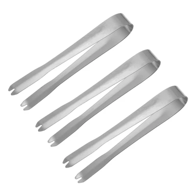 Unique Bargains 410 Stainless Steel Ice Tongs For Appetizers, Charcuterie, Dessert, Tea Party, Bar, Cafe Serving 5.2" Silver 3 Pcs 7 Unique Bargains 410 Stainless Steel Ice Tongs For Appetizers, Charcuterie, Dessert, Tea Party, Bar, Cafe Serving 5.2" Silver 3 Pcs - Image 5