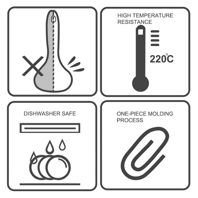 Unique Bargains Home Kitchen Stainless Steel Silicone Soup Ladle Black 1 Pc 4 Unique Bargains Home Kitchen Stainless Steel Silicone Soup Ladle Black 1 Pc - Image 2