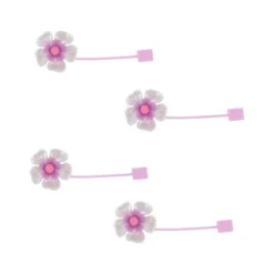 Unique Bargains Flower Straw Cover Cap 4 Pcs -Kitchen Tools Shop GUEST 8e1c8766 c986 440a 9e4e 2ebba121a6db