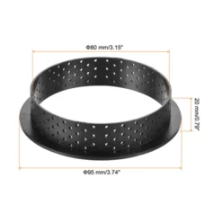 Unique Bargains Non Stick Heat Resistant Perforated Reusable Mousse Circle Cutter