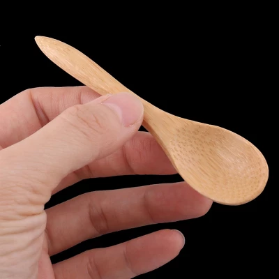 Unique Bargains Household Kitchen Coffee Tea Sugar Salt Wooden Spoon Wood Color 4'' Long 6 Pcs 4 Unique Bargains Household Kitchen Coffee Tea Sugar Salt Wooden Spoon Wood Color 4'' Long 6 Pcs - Image 2
