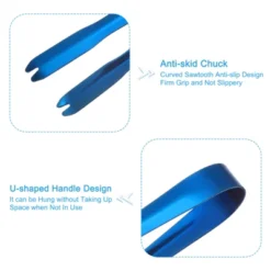 Unique Bargains Stainless Steel Ice Tongs For Appetizers, Charcuterie, Dessert, Tea Party, Bar, Cafe Serving 5.2" Blue 3 Pcs -Kitchen Tools Shop GUEST 90f6e1ad 2501 44ee 9124 72564a561119