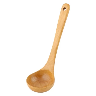 Unique Bargains Wood Kitchen Easy To Wash Hangable Cooking Spoon 10.6" X 3" Wooden Color 1 Pc 5 Unique Bargains Wood Kitchen Easy To Wash Hangable Cooking Spoon 10.6" X 3" Wooden Color 1 Pc - Image 3