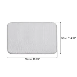 Unique Bargains Ultra Absorbent Microfiber Fast Drying Non-Slip Dish Drying Mat Grey 2 Pcs