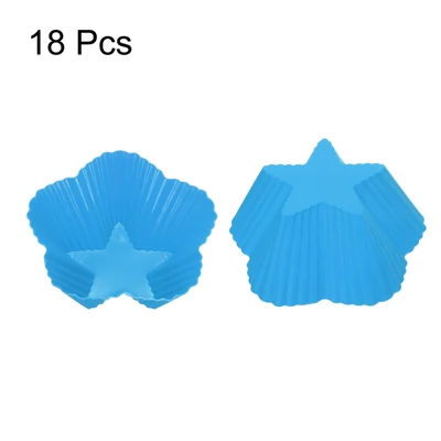 Unique Bargains Silicone Cupcake Liners Non-Stick Baking Cups 18 Pcs 4 Unique Bargains Silicone Cupcake Liners Non-Stick Baking Cups 18 Pcs - Image 2