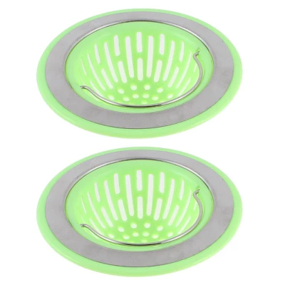 Unique Bargains Plastic Durable Soft Sink Strainer 4.5" Light Green 2 Pcs 7 Unique Bargains Plastic Durable Soft Sink Strainer 4.5" Light Green 2 Pcs - Image 5