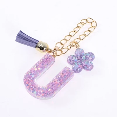 Unique Bargains Star Sequin Letter U Flower Tassel Water Cup Pendant Purple 1 Pc 6 Unique Bargains Star Sequin Letter U Flower Tassel Water Cup Pendant Purple 1 Pc - Image 4