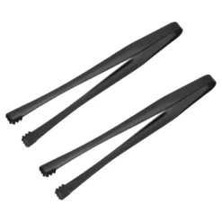 Unique Bargains Stainless Steel Ice Tongs For Appetizers, Charcuterie, Dessert, Tea Party, Bar, Cafe Serving 6" Black 2 Pcs -Kitchen Tools Shop GUEST 98f43728 c219 4c48 b7a4 6c86d896694f