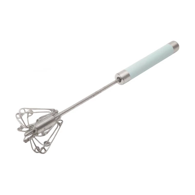 Unique Bargains 12" Semi-Automatic Loop Whisk Dishwasher Safe Stainless Steel Light Blue Silver Tone 6 Unique Bargains 12" Semi-Automatic Loop Whisk Dishwasher Safe Stainless Steel Light Blue Silver Tone - Image 4