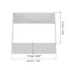 Unique Bargains Metal Square Lightweight Durable Cookie Cutter 1.8 X 1.8 X 0.67 Inch Silver 8 Pcs