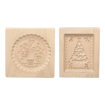 Unique Bargains Natural Beech Wood Smooth Surfaces Durable Cookie Cutter 2 Pcs 9 Unique Bargains Natural Beech Wood Smooth Surfaces Durable Cookie Cutter 2 Pcs - Image 7