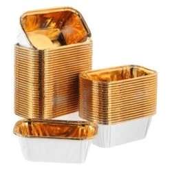 Unique Bargains Greaseproof Single-sided Aluminum Foil Cupcake Liners For Party 50 Pcs -Kitchen Tools Shop GUEST 9d680c93 b221 4bc4 8cd1 2bcc6563cc41