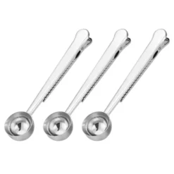 Unique Bargains Stainless Steel With Clip 2 In 1 Coffee Measuring Spoon 3 Pcs -Kitchen Tools Shop GUEST 9e884181 99cc 4c15 b8bf 322c99d42d7f