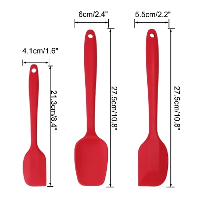 Unique Bargains Heat Resistant Non-scratch Non Stick Dishwasher Safe Spatula Set 3 Unique Bargains Heat Resistant Non-scratch Non Stick Dishwasher Safe Spatula Set