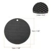 Unique Bargains Silicone Heat Resistant Non-Slip Flexible Trivet Mats 7.08" X 7.08" X 0.24" Black 2 Pcs 1 Unique Bargains Silicone Heat Resistant Non-Slip Flexible Trivet Mats 7.08" X 7.08" X 0.24" Black 2 Pcs -Kitchen Tools Shop GUEST 9f00a1fc af09 4b58 b087 a368e01aeaa9