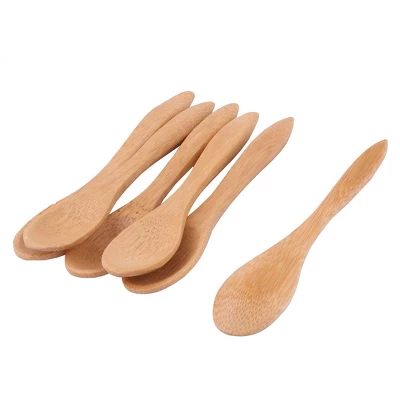 Unique Bargains Household Kitchen Coffee Tea Sugar Salt Wooden Spoon Wood Color 4'' Long 6 Pcs 5 Unique Bargains Household Kitchen Coffee Tea Sugar Salt Wooden Spoon Wood Color 4'' Long 6 Pcs - Image 3